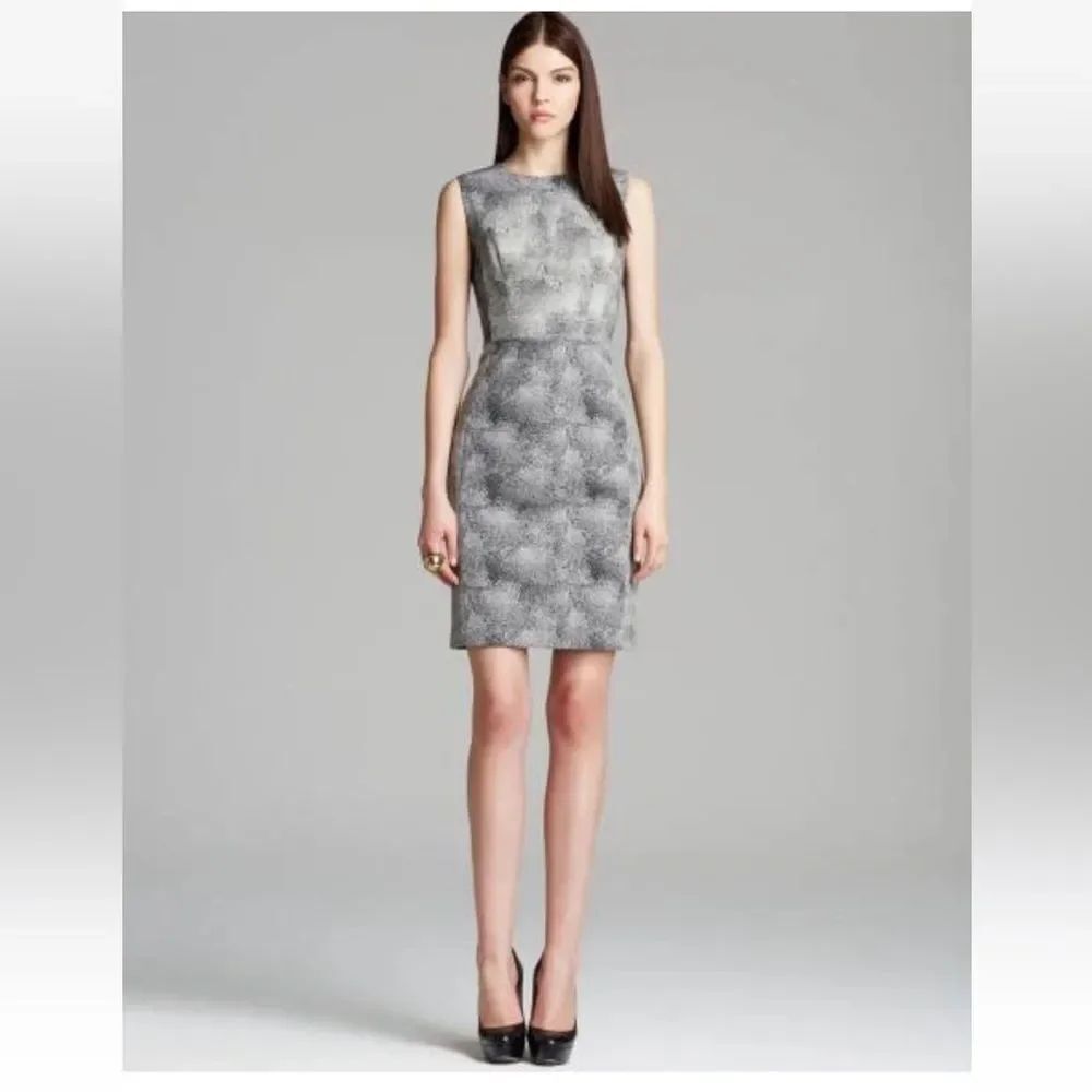 Diane von Furstenberg Admiral Navy Natural Dot Texture Eden Dress Sz 6
